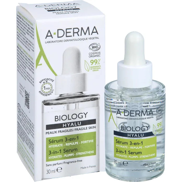 A-DERMA Biology Hyalu sérum 3 en 1 (30ml)