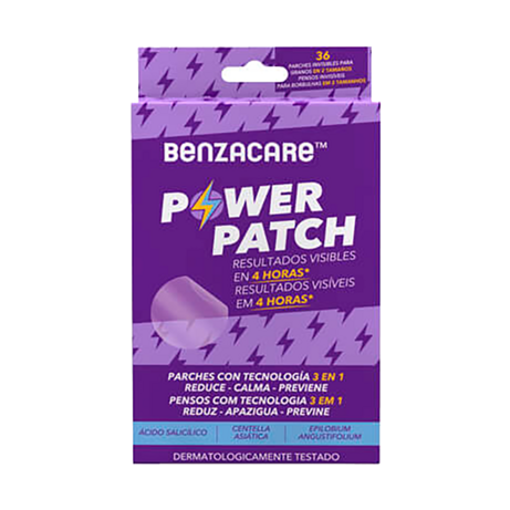 Galderma Benzacare Power patch parches 3 en 1 (36pz)