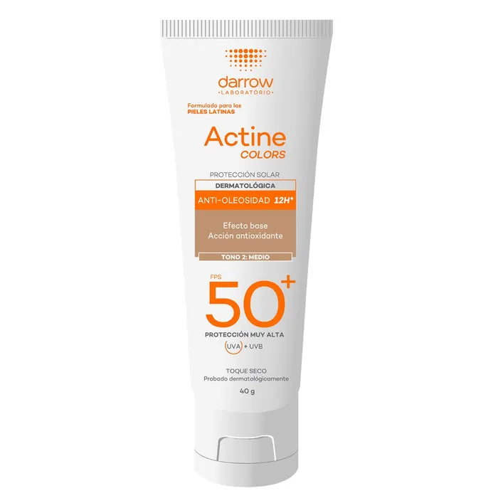 DARROW Actine Colors Medium Protección Solar SPF 50+ Anti- Oleosidad (40gr)